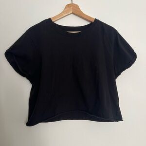 We The Free Black Crop Top